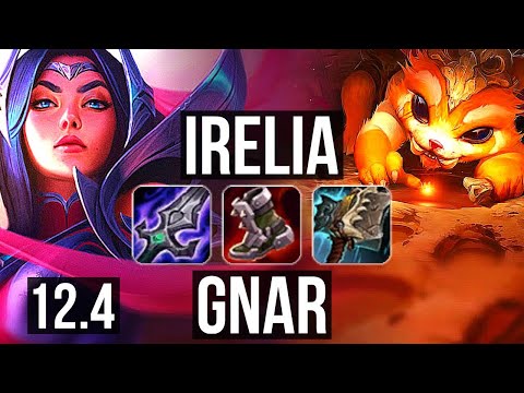 IRELIA vs GNAR (TOP) | 12/1/4, 8 solo kills, Legendary, 600+ games | EUW Diamond | 12.4