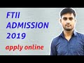 ftii admission 2019