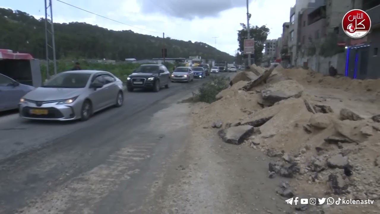 آثار الدمار في مخيم نور شمس