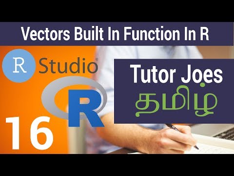 Vectors Built In Function In R Tamil