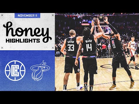 Clippers Capture Their Sixth-Straight Win Over Miami Heat | Honey Highlights