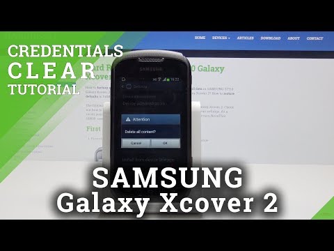 SAMSUNG Galaxy Xcover 2 How to Clear Credentials