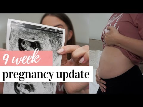 9 WEEK PREGNANCY UPDATE + BUMP SHOT | MORNING SICKNESS + FEELING AWFUL Video