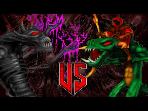 Korax vs D'Sparil - HEXEN vs HERETIC Monster Infighting - DOOM: RETRO BATTLES - BOSS FIGHT