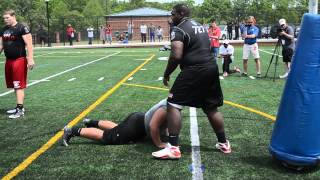 Atlanta Nike Football Training Camp OL-DL One-on-ones