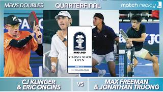 Eric Oncins & CJ Klinger vs Max Freeman & Jonathan Truong | PPA Virginia Beach O