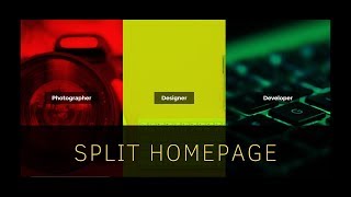 Split Landing Page Design Using HTML & CSS