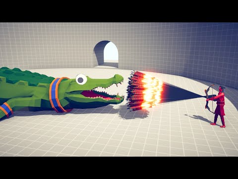 GIANT CROCODILE vs EVERY GOD - Totally Accurate Battle Simulator TABS