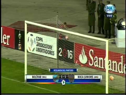 Resumen Copa Libertadores Bolívar 1  - 1 Boca