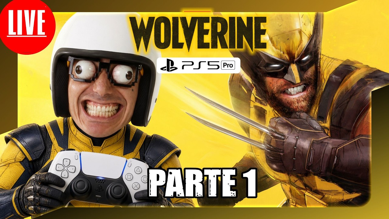 🎮🚨AO VIVO -  18h - WOLVERINE - FINALMENTE VAMOS JOGAR - PARTE 1 - PS5 PRO #wolverine