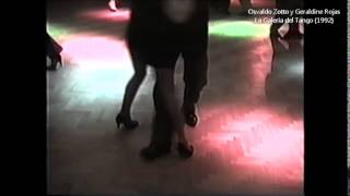 OSVALDO ZOTTO y GERALDINE ROJAS. Año 1992