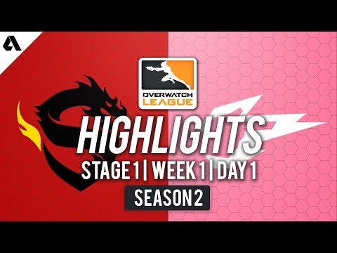 Shanghai Dragons vs Hangzhou Spark | Overwatch League S2 Highlights - Stage 1 Week 1 Day 1