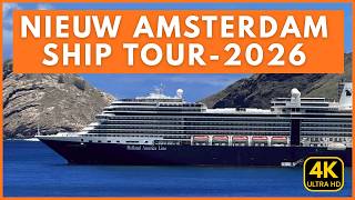 NEW! Niew Amsterdam Ship Tour 2026 - Full Walkthrough!