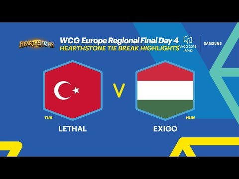 [HIGHLIGHTS] WCG 2019 Xi’an, European Regional Final - Hearthstone, TIE BREAK (ENG)