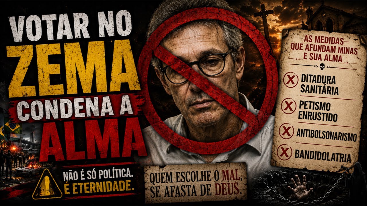 Votar no Zema condena a alma ao inferno