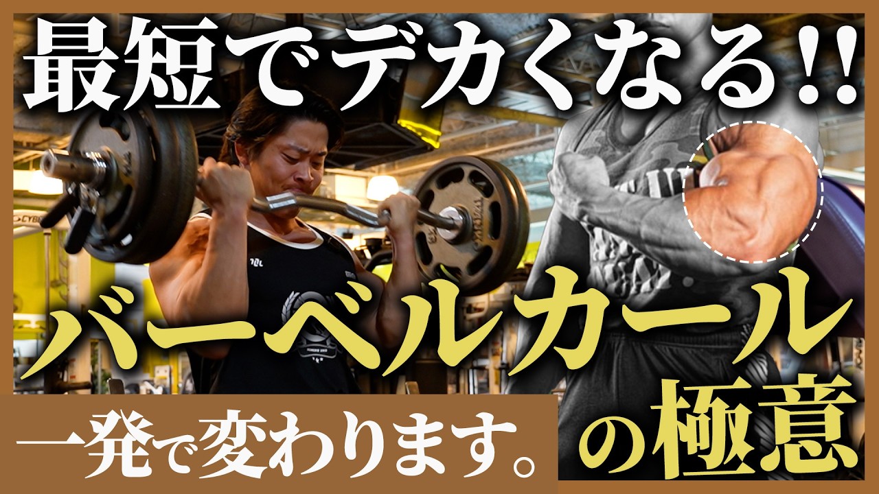 【有料級】最短でデカくなるバーベルカールの極意を伝授します。
