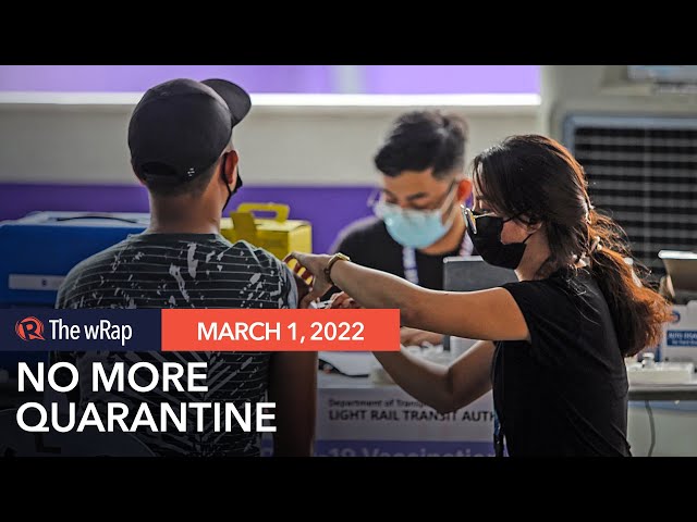 Gov’t drops quarantine for asymptomatic, fully vaccinated individuals in Alert Level 1 areas