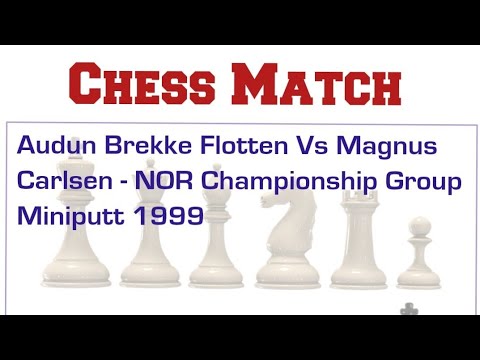Audun Brekke Flotten Vs Magnus Carlsen - NOR Championship Group Miniputt 1999 #chess #chessgame
