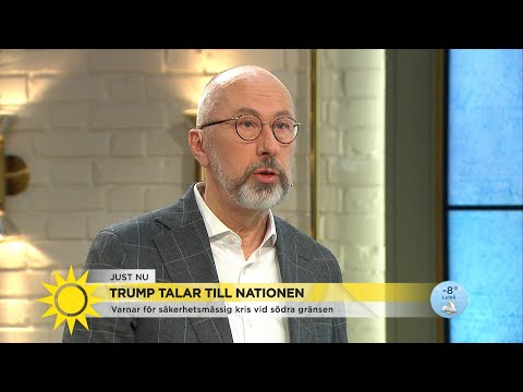 Borg om Trumps tal: "Han vill ju skrämmas"  - Nyhetsmorgon (TV4)