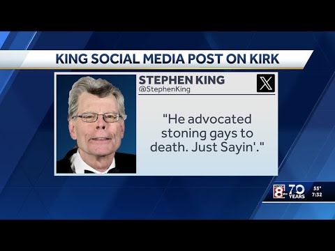 Stephen King apologizes after false claim about Charlie Kirk after his death