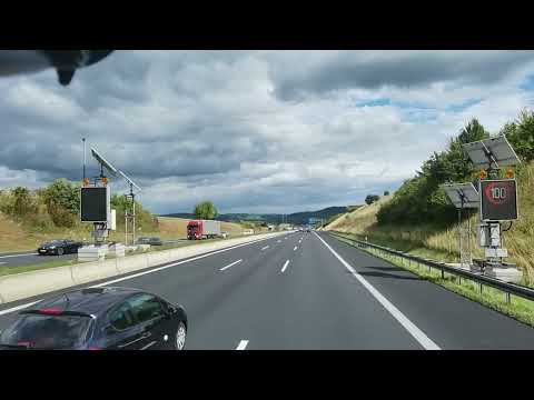 Mercedes Actros 1853 - Fahrt Autobahn A8 Karlsruhe Richtung Stuttgart - Pforzheim bis Renningen Ost