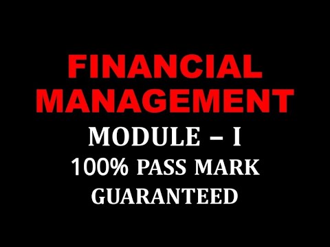 FINANCIAL MANAGEMENT | MODULE 1 | 100% PASS MARK | FIFTH SEMESTER | CALICUT UNIVERSITY | IMPORTANT