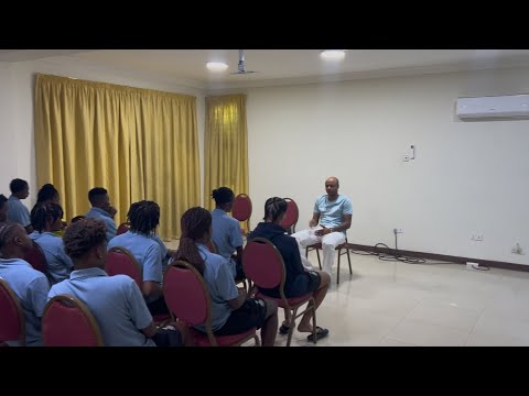 André Ayew pays a visit to Black Queens camp.