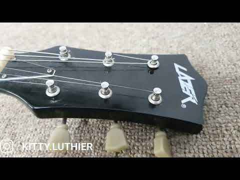 El antes y el después de la Les Paul Lazer de Emi.@emiliano.modarelli @martinblustoficial