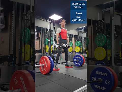 Deficit Sumo Deadlift 110kg, Set 3/4 - Daily SHORT Strength Training Program 2024 07 05