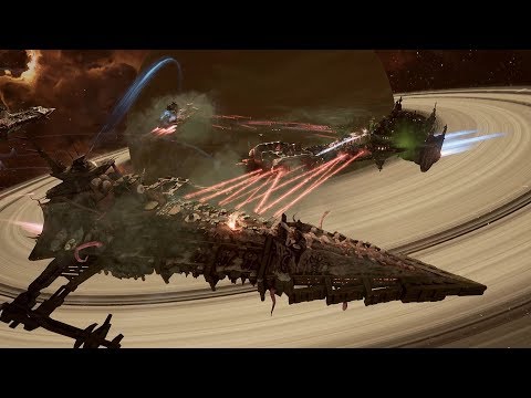 Chaos (Nurgle Fleet) vs Space Marines! Rank 88 - Battlefleet Gothic Armada