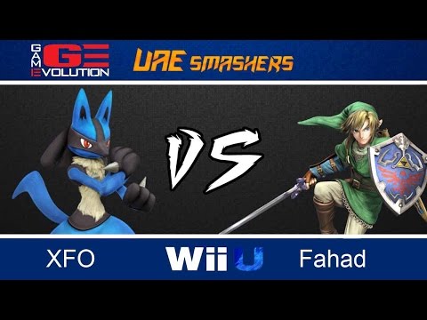 Game Evolution 2015 SSB4: Fahad (Link, ZSS) vs XF0 (Lucario, Luigi) - WR1