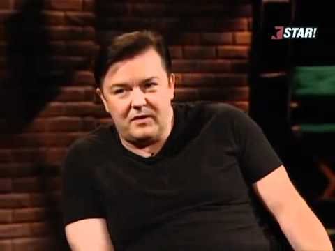 , title : 'Ricky Gervais talks with James Lipton about his average-sized penis on ITAS'