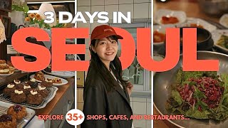 【完全モデルコース🇰🇷】2泊3日 計35ヶ所 !! 韓国・ソウル！大満喫おしゃれスポット総まとめ  | Seoul Vlog ❤️–Shopping, Cafes & Restaurants