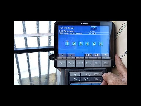 KOMATSU PC220-8,SHORTCUT FOR SETTING PASSWORD, AND CUTOUT OF INJECTORS