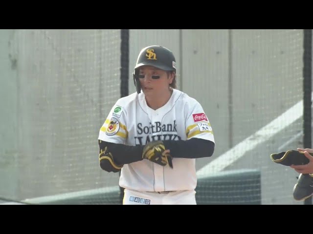【ファーム】ホークス・大泉周也 チャンスで追加点となるライトへのタイムリーヒット!!  2024年7月27日 福岡ソフトバンクホークス 対 くふうハヤテベンチャーズ静岡