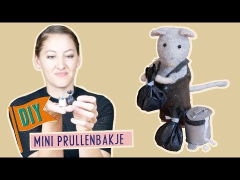 Miniature Waste Bin and Trash Bag