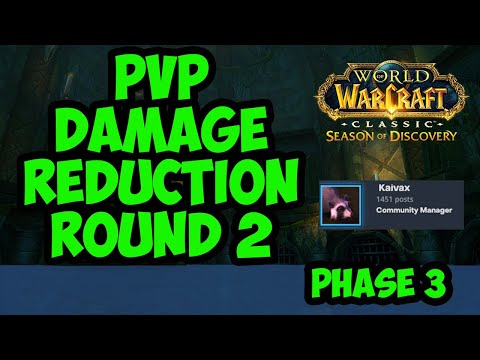 UPDATE PVP Damage Reduction | Blue Post SOD Update | WoW Season of Discovery | Warcraft Logs |