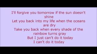 Can&#39;t Do It Today - Gary Allan (Lyrics On Screen)