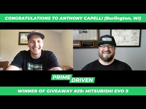PRIMEDRIVEN Giveaway #29 WINNER!