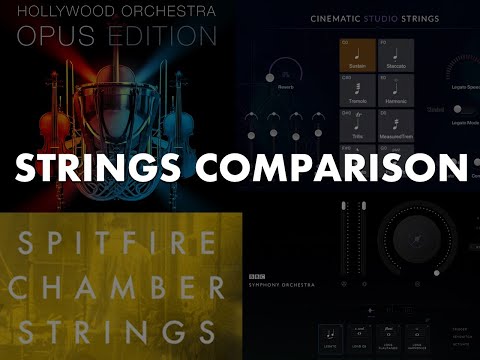 4 strings library compared (OPUS, BBC SO, CSS, Spitfire Chamber strings)