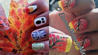 preview picture of video 'Fall/Halloween Nail Tutorial (Collab w/ xobeautyjunkie)'