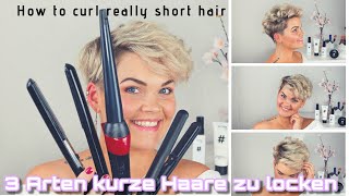 3 Arten kurze Haare zu locken | Alcinastyle #Schutzschild