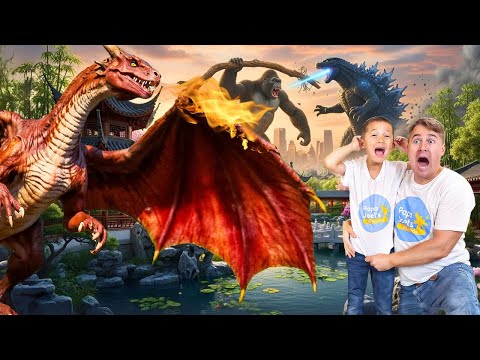 My Brother turned into a DRAGON vs Godzilla and King Kong