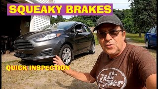 Squeaky Brakes - Quick Brake Inspection 2016 Ford Fiesta SE