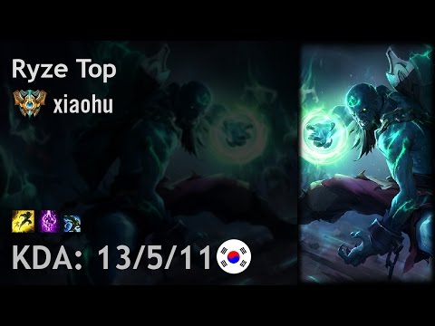 Ryze Top vs Jayce - xiaohu - KR Challenger Patch 7.7