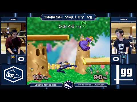 Smash Valley VII Melee Singles - TSC | Tempo (Sheik) vs mayb (Peach) - Losers Top 32