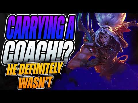 CARRYING A COACH?! 17 KILLS ON YASUO! - League of Legends