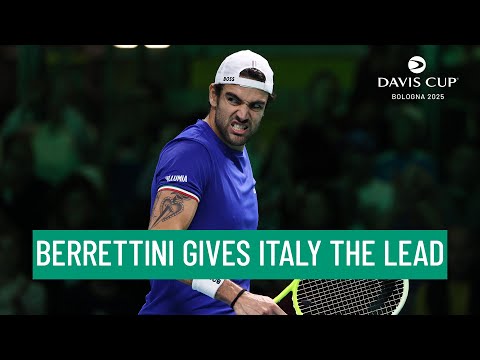 Berrettini grabs the lead at home! 😮‍💨 | Italy v Austria | Match Point | 2025 Davis Cup Final 8