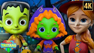 Five Spooky Monsters - Halloween Songs & Scary Nursery Rhymes by Little Tritans for Kids