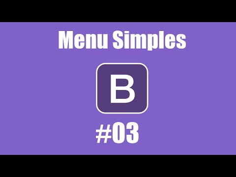 Iniciando com Bootstrap 03 Criando menu simples navbar